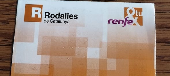 Jízdenka na vlak Renfe